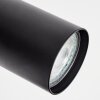 Dalan Applique, Faretto da parete LED Écru, Nero, 1-Luce