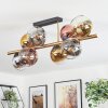 Koyoto Plafoniera, Lampada a sfera Oro, Nero, 8-Luci