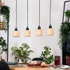 Cavaca Lampadario a sospensione, Lampada a sospensione Écru, Nero, 4-Luci