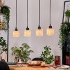 Cavaca Lampadario a sospensione, Lampada a sospensione Écru, Nero, 4-Luci