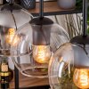 Koyoto Lampadario a sospensione, Lampada a sfera, Lampada a sospensione Écru, Nero, 4-Luci