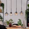 Koyoto Lampadario a sospensione, Lampada a sfera, Lampada a sospensione Écru, Nero, 4-Luci
