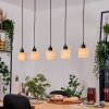 Cavaca Lampadario a sospensione, Lampada a sospensione Écru, Nero, 5-Luci