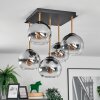 Koyoto Plafoniera, Lampada a sfera Oro, Nero, 5-Luci