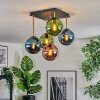 Gastor Plafoniera, Lampada a sfera Oro, Nero, 5-Luci