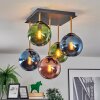Gastor Plafoniera, Lampada a sfera Oro, Nero, 5-Luci