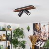 Dalan Plafoniera, Faretto da soffitto LED Écru, Nero, 2-Luci