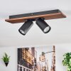 Dalan Plafoniera, Faretto da soffitto LED Écru, Nero, 2-Luci