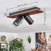 Dalan Plafoniera, Faretto da soffitto LED Écru, Nero, 2-Luci