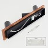 Dalan Plafoniera, Faretto da soffitto LED Écru, Nero, 3-Luci