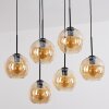 Koyoto Lampadario a sospensione, Lampada a sfera, Lampada a sospensione Ambrato, 6-Luci
