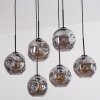 Ripoll Lampadario a sospensione, Lampada a sfera, Lampada a sospensione Grigio fumo, 6-Luci