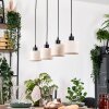 Bassagoda Lampadario a sospensione, Lampada a sospensione Écru, Nero, 4-Luci