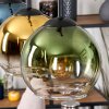 Koyoto Lampadario a sospensione, Lampada a sfera, Lampada a sospensione Écru, Nero, 3-Luci