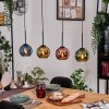 Koyoto Lampadario a sospensione, Lampada a sfera, Lampada a sospensione Écru, Nero, 4-Luci
