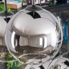 Koyoto Lampadario a sospensione, Lampada a sfera, Lampada a sospensione Cromo, Chiaro, Grigio fumo, 6-Luci