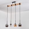 Koyoto Lampadario a sospensione, Lampada a sfera, Lampada a sospensione Écru, Nero, 4-Luci Koyoto Lampadario a sospensione, Lampada a sfera, Lampada a sospensione Écru, Nero, 4-Luci