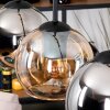 Koyoto Lampadario a sospensione, Lampada a sfera, Lampada a sospensione Écru, Nero, 4-Luci