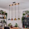 Koyoto Lampadario a sospensione, Lampada a sfera, Lampada a sospensione Écru, Nero, 4-Luci