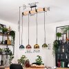 Koyoto Lampadario a sospensione, Lampada a sfera, Lampada a sospensione Écru, Nero, 4-Luci