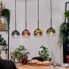 Koyoto Lampadario a sospensione, Lampada a sfera, Lampada a sospensione Écru, Nero, 4-Luci