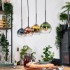 Koyoto Lampadario a sospensione, Lampada a sfera, Lampada a sospensione Écru, Nero, 4-Luci