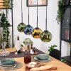 Koyoto Lampadario a sospensione, Lampada a sfera, Lampada a sospensione Écru, Nero, 4-Luci