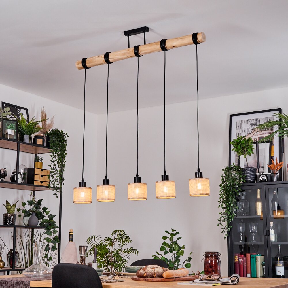 Sabadim Lampadario a sospensione, Lampada a sospensione Écru, Nero, 5-Luci main product photo