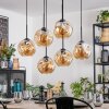 Ripoll Lampadario a sospensione, Lampada a sfera, Lampada a sospensione Ambrato, 6-Luci