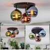 Koyoto Plafoniera, Lampada a sfera 30 cm Blu, Verde, Ramato, 3-Luci