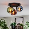 Koyoto Plafoniera, Lampada a sfera 30 cm Blu, Verde, Ramato, 3-Luci