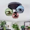 Koyoto Plafoniera, Lampada a sfera 30 cm Blu, Verde, Ramato, 3-Luci