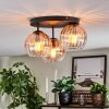 Koyoto Plafoniera, Lampada a sfera 30 cm Ambrato, Chiaro, 3-Luci