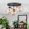 Koyoto Plafoniera, Lampada a sfera 30 cm Ambrato, Chiaro, 3-Luci