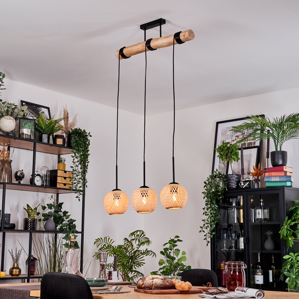 Basto Lampadario a sospensione, Lampada a sospensione Écru, Nero, 3-Luci main product photo