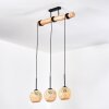 Basto Lampadario a sospensione, Lampada a sospensione Écru, Nero, 3-Luci