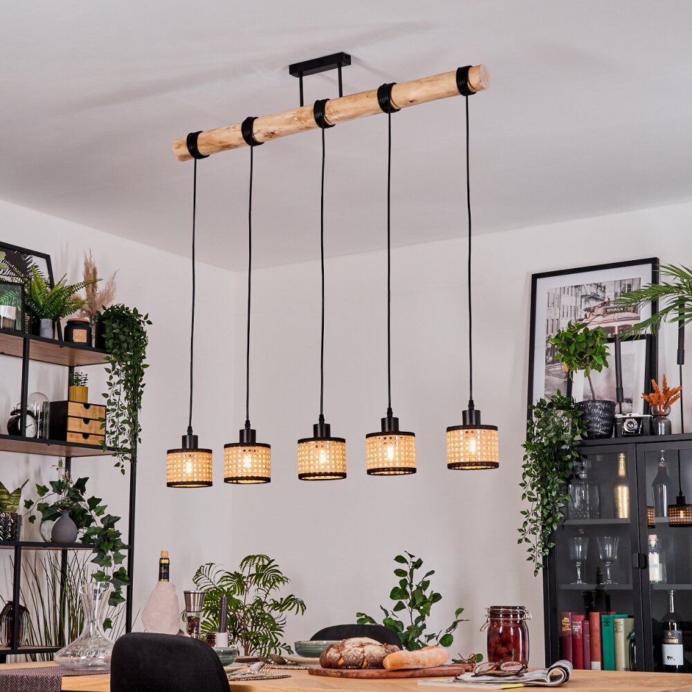 Ramila Lampadario a sospensione, Lampada a sospensione Écru, Nero, 5-Luci main product photo