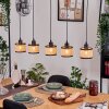 Ramila Lampadario a sospensione, Lampada a sospensione Écru, Nero, 5-Luci
