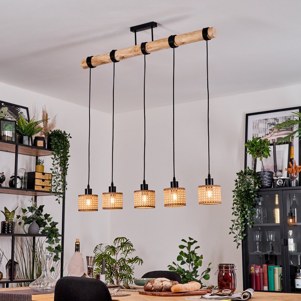 Barcos Lampadario a sospensione, Lampada a sospensione Écru, Nero, 5-Luci main product photo