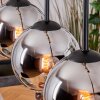 Koyoto Lampadario a sospensione, Lampada a sfera, Lampada a sospensione Écru, Nero, 5-Luci