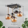 Koyoto Plafoniera, Lampada a sfera Oro, Nero, 5-Luci