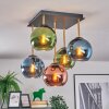 Koyoto Plafoniera, Lampada a sfera Oro, Nero, 5-Luci