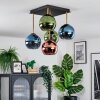 Koyoto Plafoniera, Lampada a sfera Oro, Nero, 5-Luci