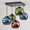 Koyoto Plafoniera, Lampada a sfera Oro, Nero, 5-Luci