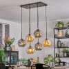 Ripoll Lampadario a sospensione, Lampada a sfera, Lampada a sospensione Ambrato, Grigio fumo, 6-Luci