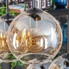 Koyoto Lampadario a sospensione, Lampada a sfera, Lampada a sospensione Ambrato, Chiaro, 6-Luci