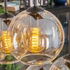Koyoto Lampadario a sospensione, Lampada a sfera, Lampada a sospensione Ambrato, Chiaro, 6-Luci