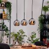 Koyoto Lampadario a sospensione, Lampada a sfera, Lampada a sospensione Écru, Nero, 3-Luci