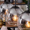 Koyoto Lampadario a sospensione, Lampada a sfera, Lampada a sospensione Écru, Nero, 3-Luci