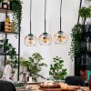 Koyoto Lampadario a sospensione, Lampada a sfera, Lampada a sospensione Écru, Nero, 3-Luci